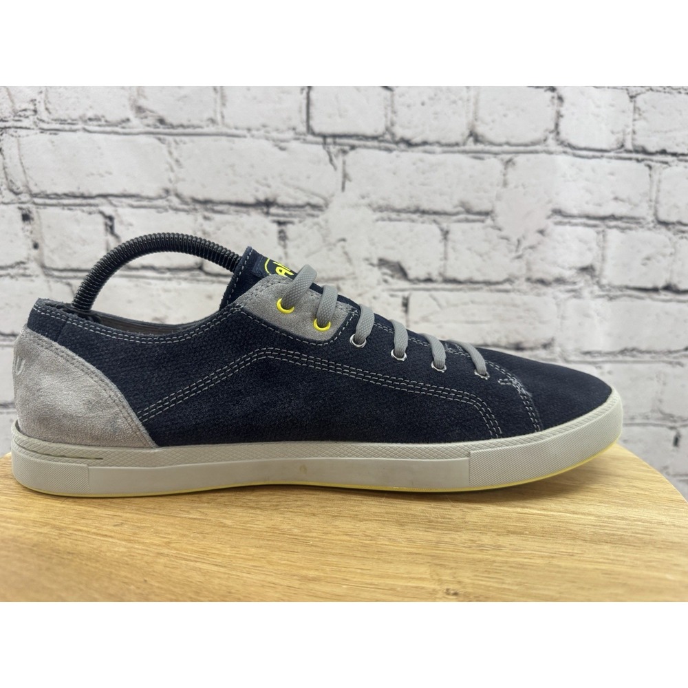 Ahnu Stockton Blue Leather Casual Comfort Low No Tie Sneakers Men's Size 10 - Picture 6 of 11
